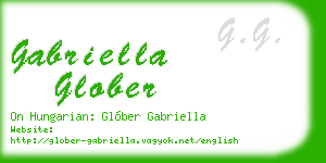 gabriella glober business card